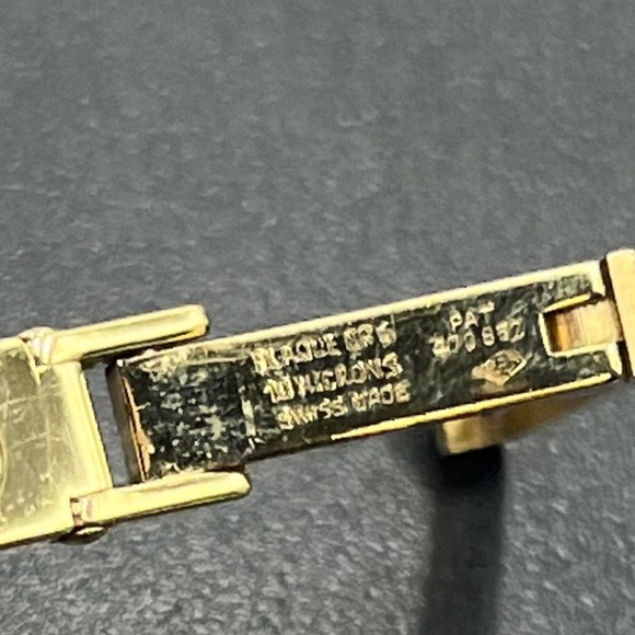 Ernest Borel Vintage Gold Textured Manual Wind Swiss Cocktail Watch 10 Microns‎ main image 8